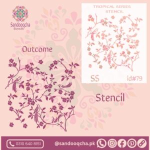 bird stencil  id#79.