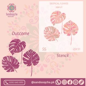 leaf  stencil  id#31.