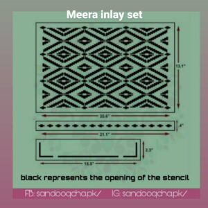 meera inlay stencil set   .