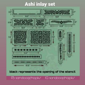 ashi inlay stencil set